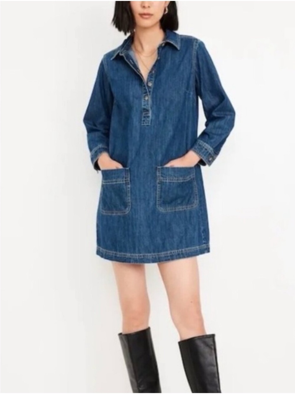 Old Navy Denim Shirt Dress